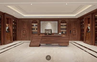 Mẫu bàn làm việc gỗ óc chó - Sang trọng cho phòng chủ tịch, giám đốc